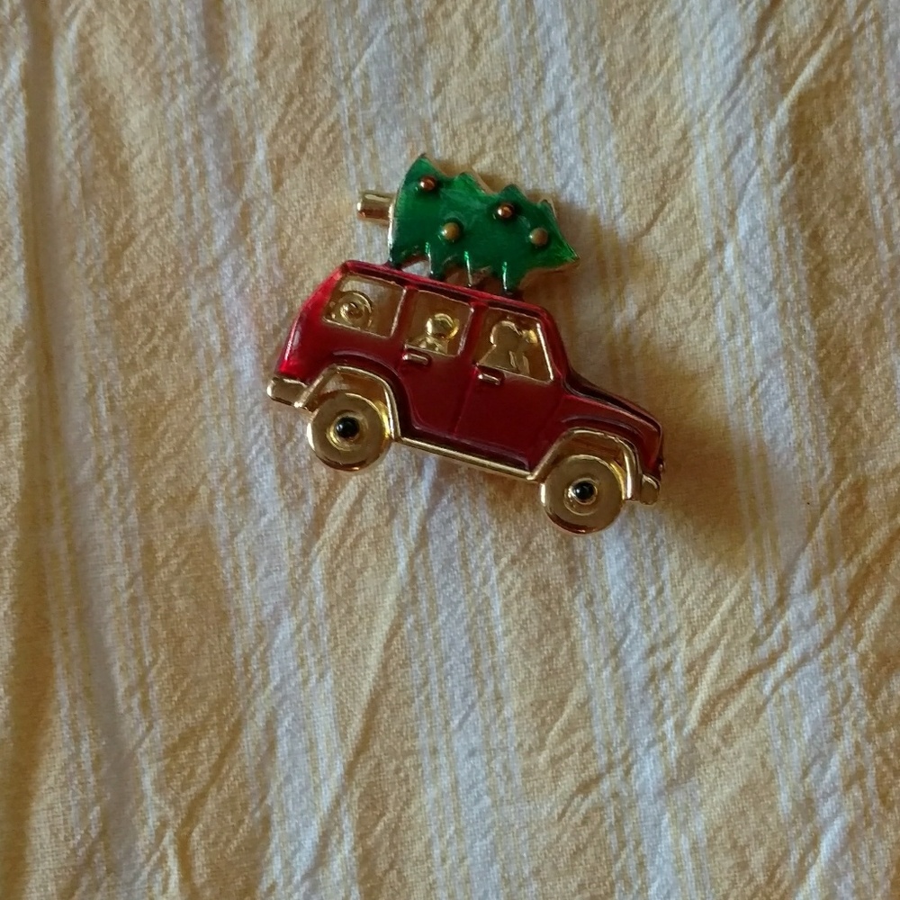 Little Red Truck pin